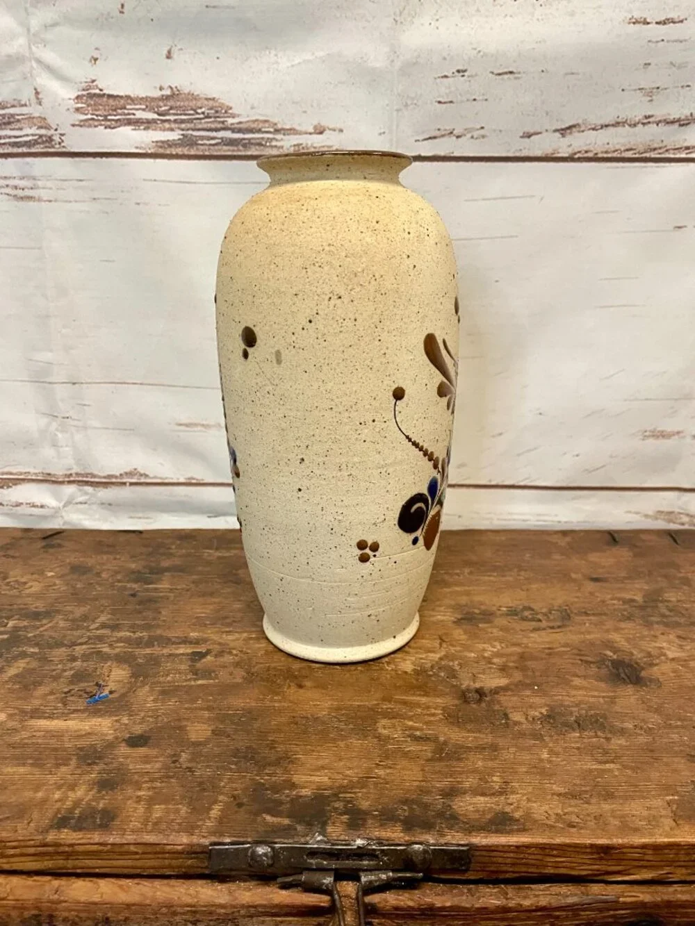 Vintage Mexican Tonala Sandstone Pottery Vase